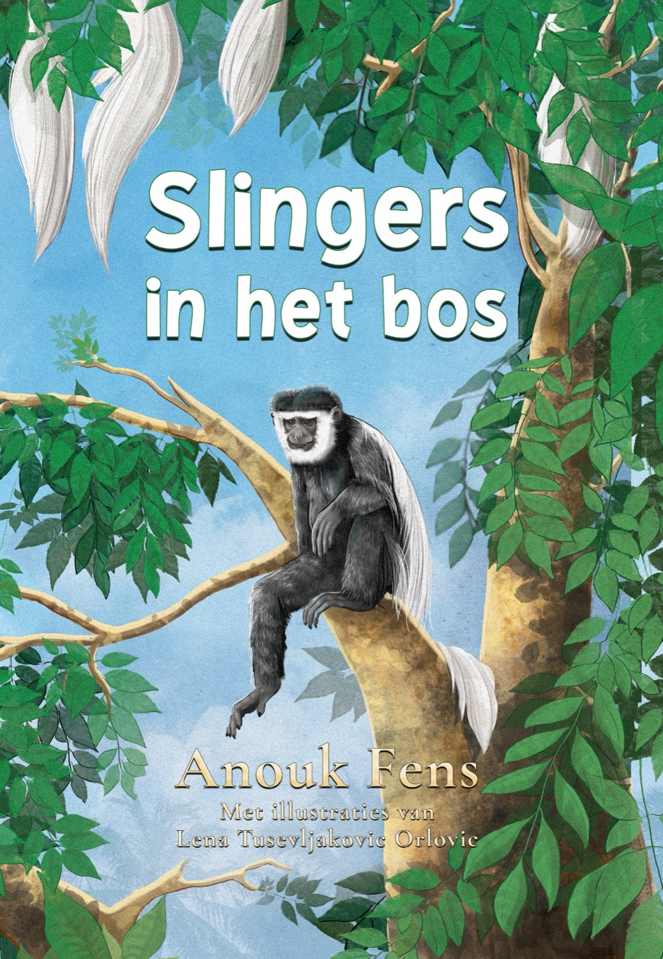 Voorkant van het prentenboek Slingers in het bos